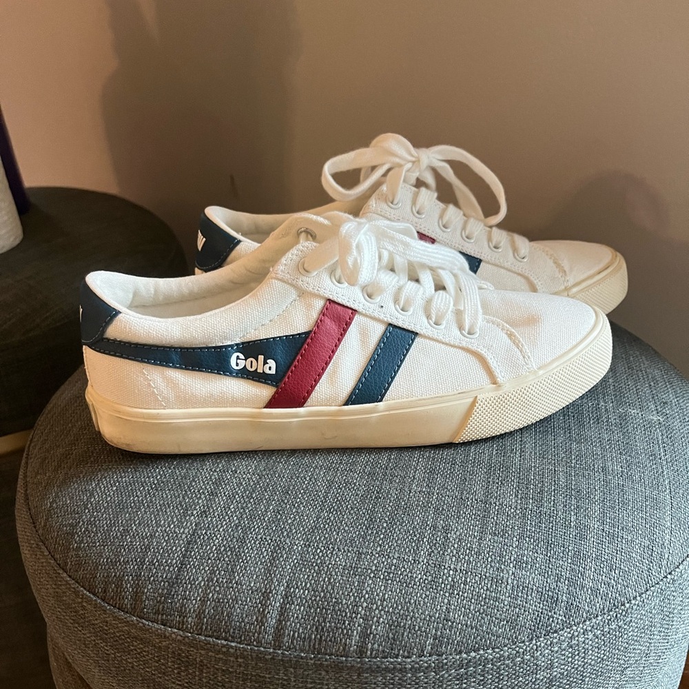 Gola White and Blue Sneakers Classic Design